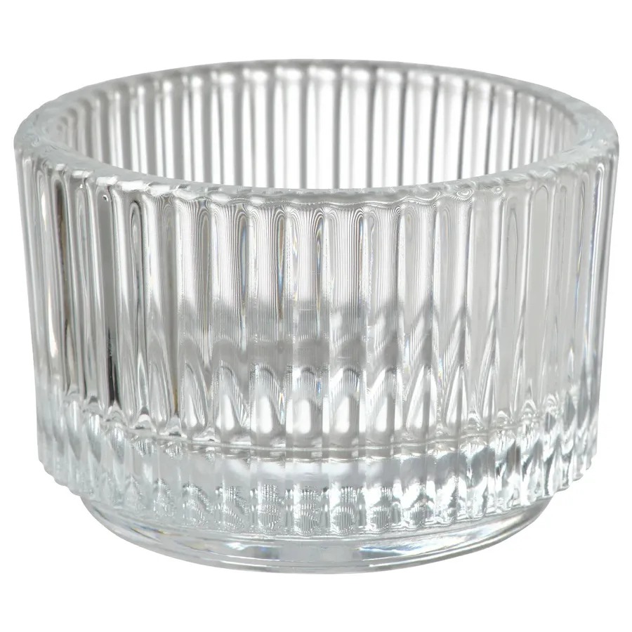 FINSMAK Tealight holder, clear glass, 3.5 cm, 30470985