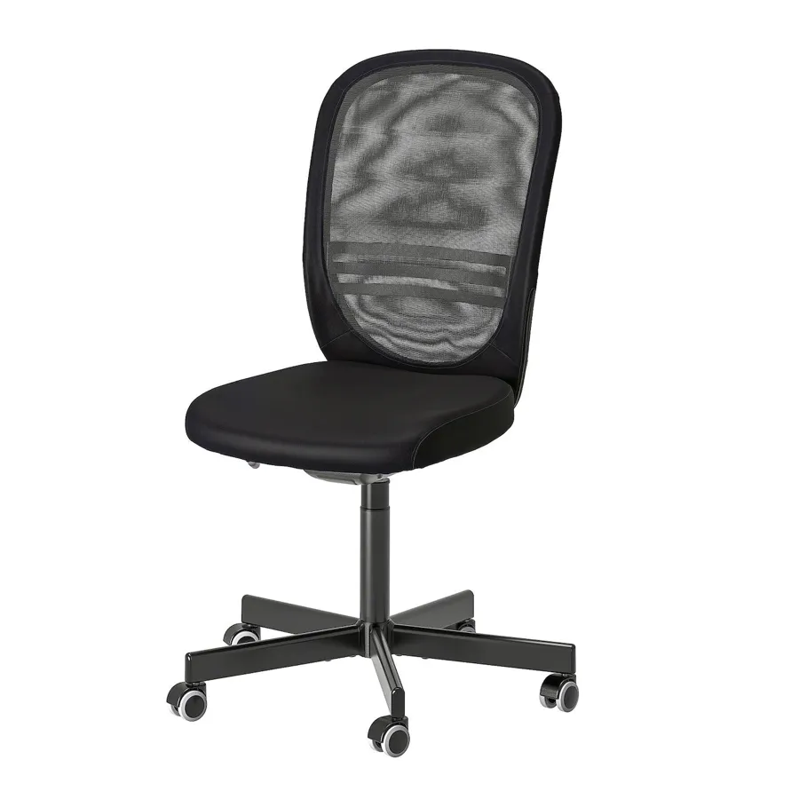 FLINTAN Office chair, black, 30489032