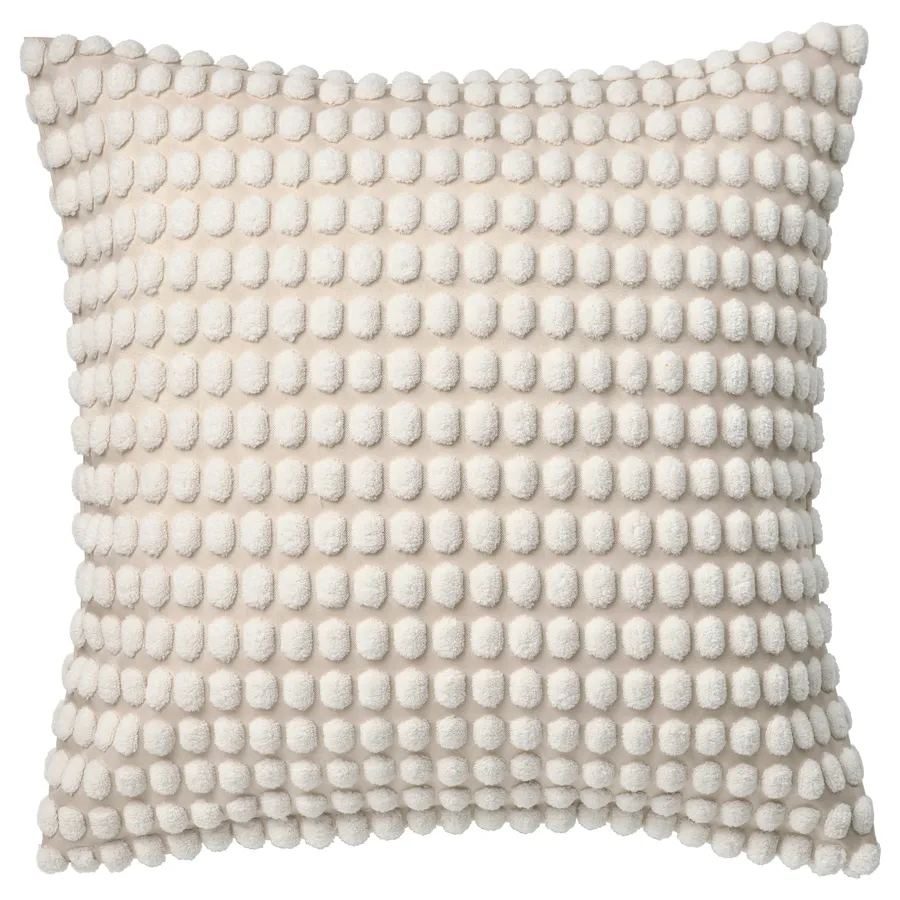 SVARTPOPPEL Cushion cover, off-white, 50x50 cm, 30543005