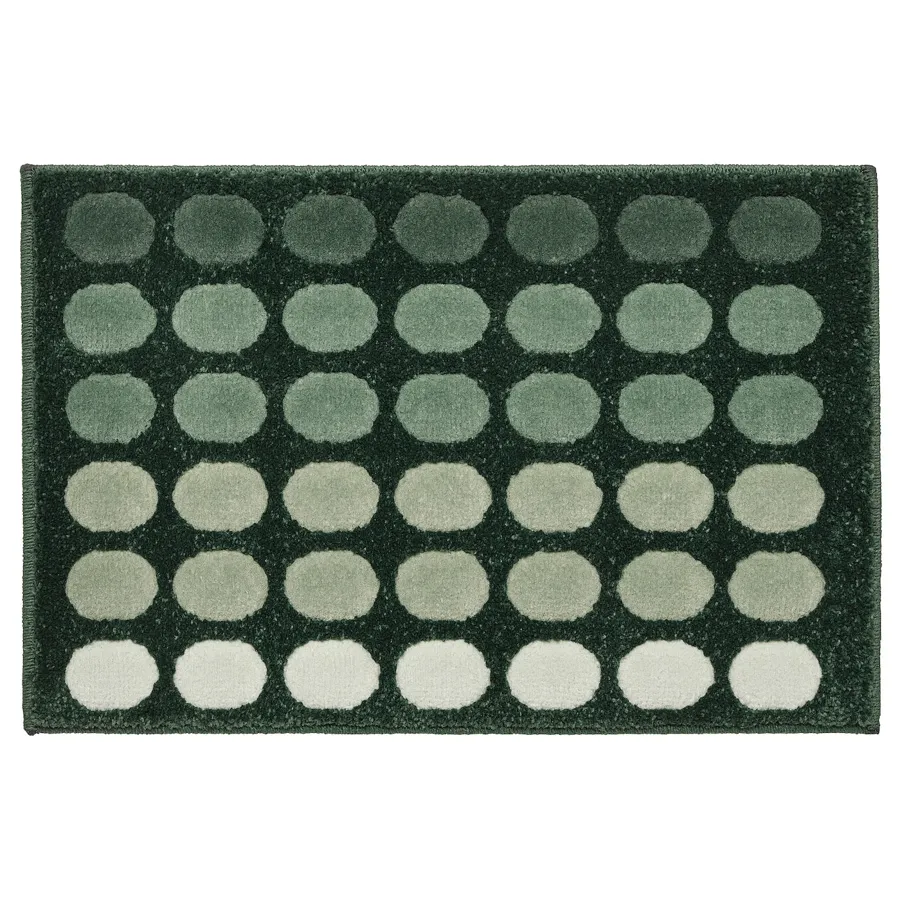 TUNNELBANA door mat, dark green, 40x60 cm, 30577967