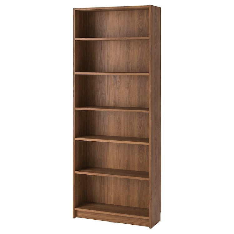 BILLY Bookcase, brown walnut effect, 80x28x202 cm, 30508653