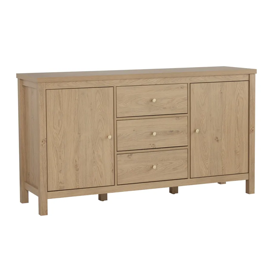 RHODES Sideboard, oak, 160x46x88 cm, 345045