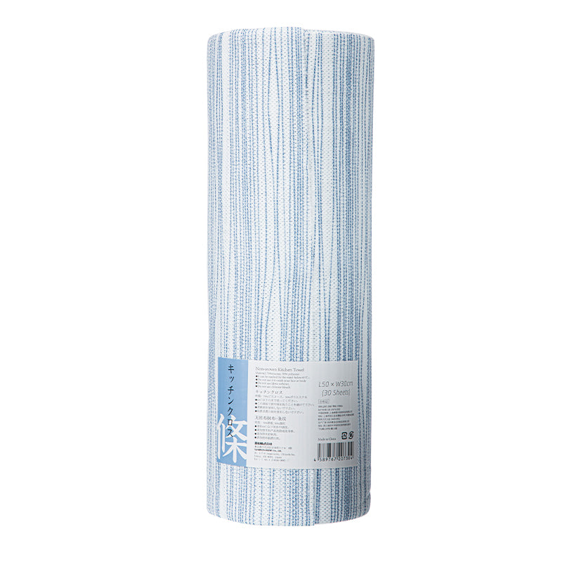 Dishcloth Rolled-Streak, Blue, Single Tear Size:50*30 4589767207304