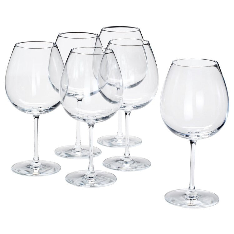 STORSINT Red wine glass, clear glass, 67 cl (Set of 6), 00396299