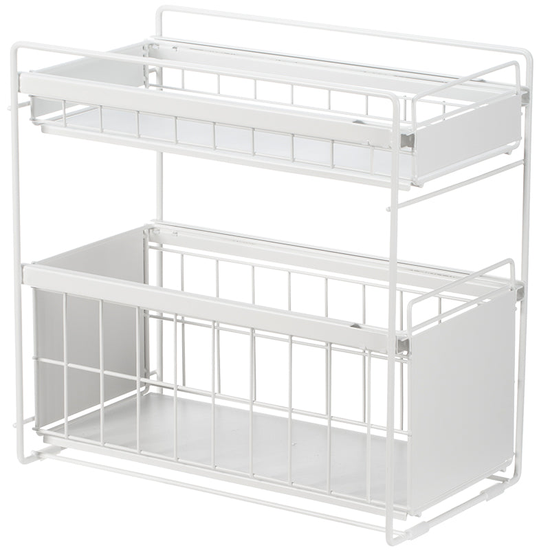 Double Layer Under Sink Shelf Large, White, 40*22.5*39.5Cm 4589767215842
