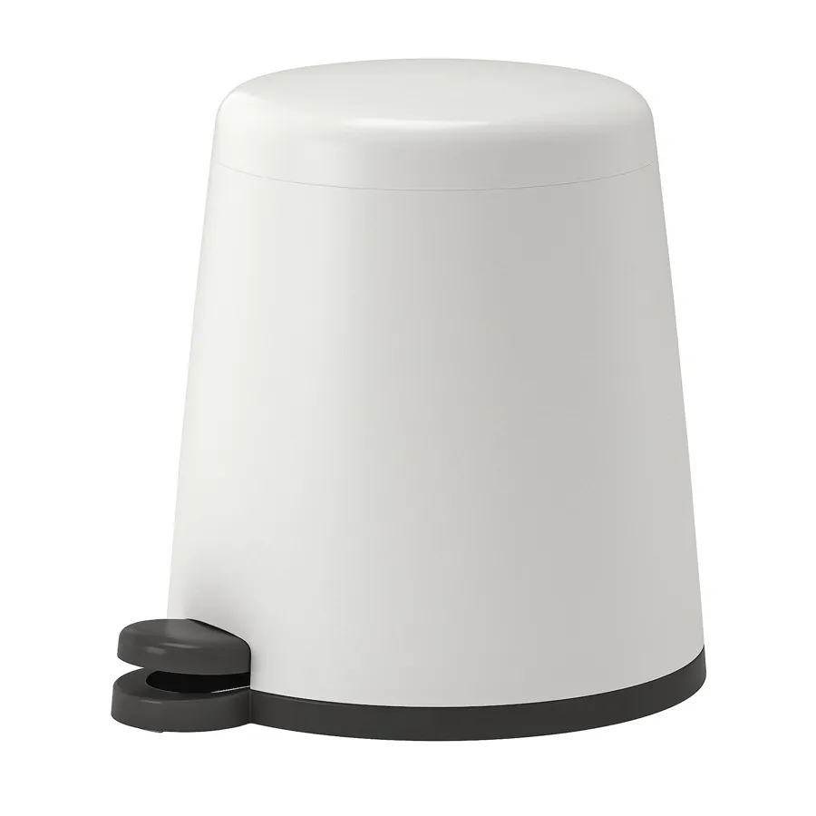 SNAPP Pedal bin, white, 5 l, 40245430