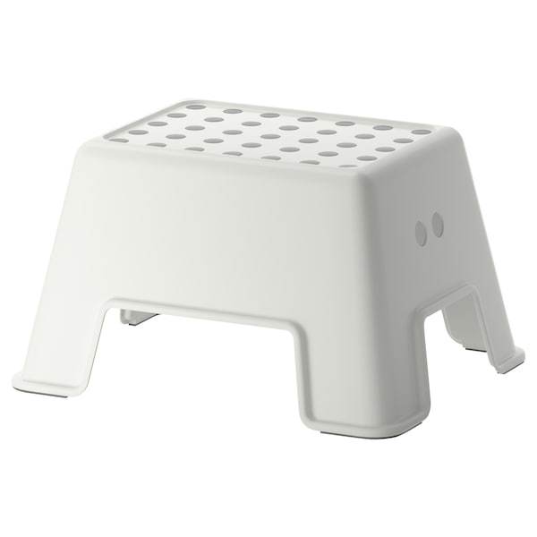 BOLMEN step stool, white, 50574430