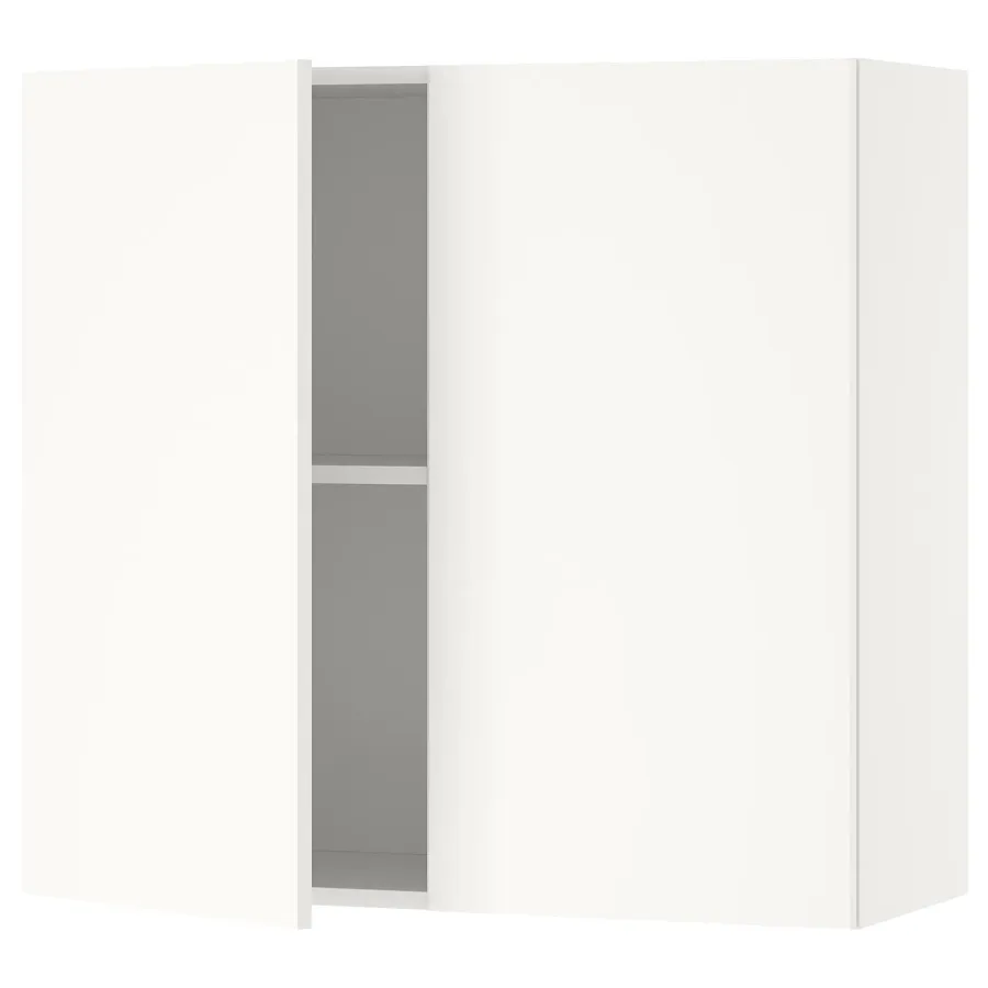 KNOXHULT Wall cabinet with doors, white 80x75 cm, 40334285