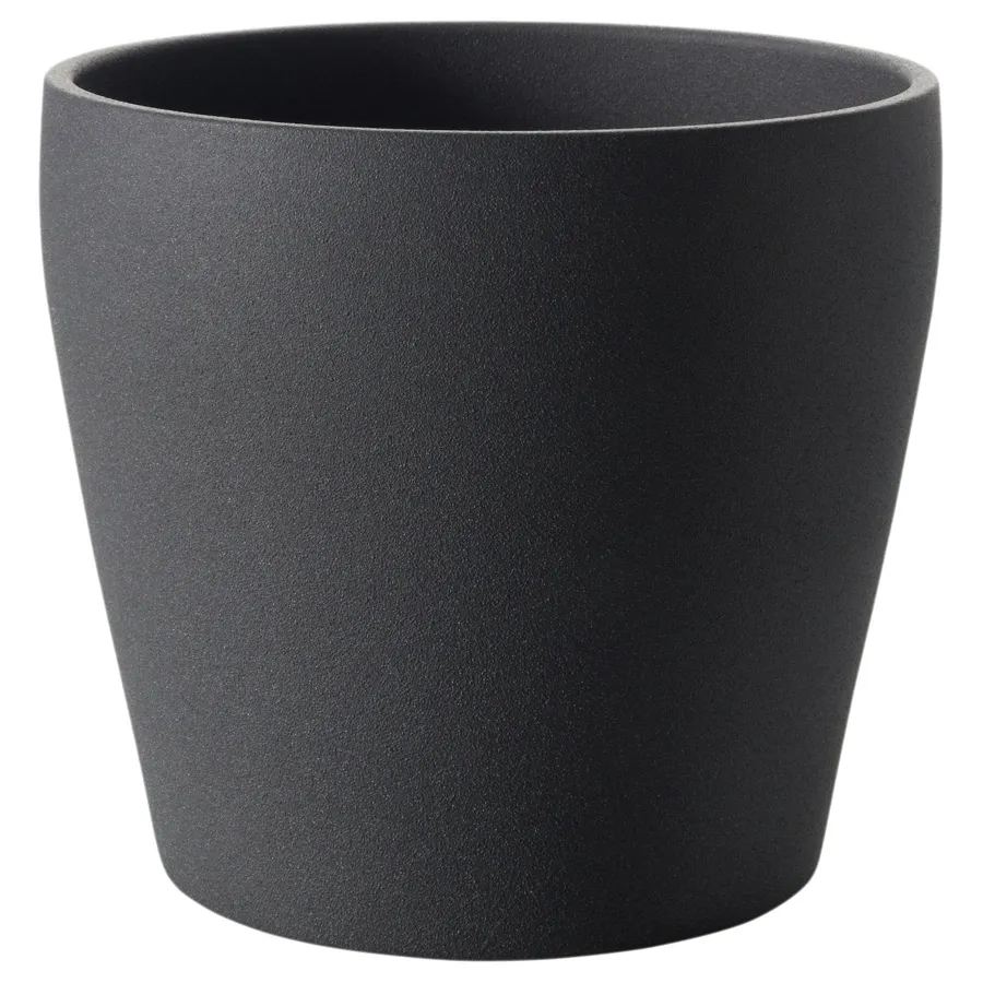 PERSILLADE Plant pot, dark grey 19 cm, 40450996