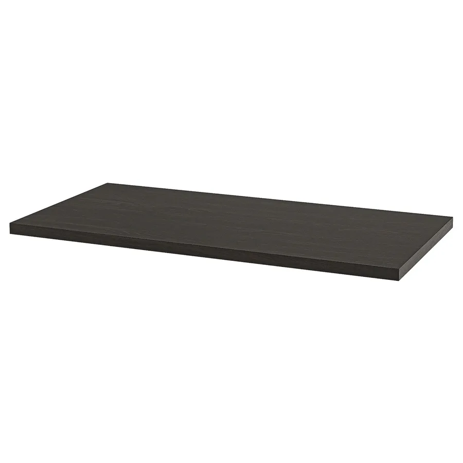 LAGKAPTEN Table top, black-brown, 120x60 cm, 40488536