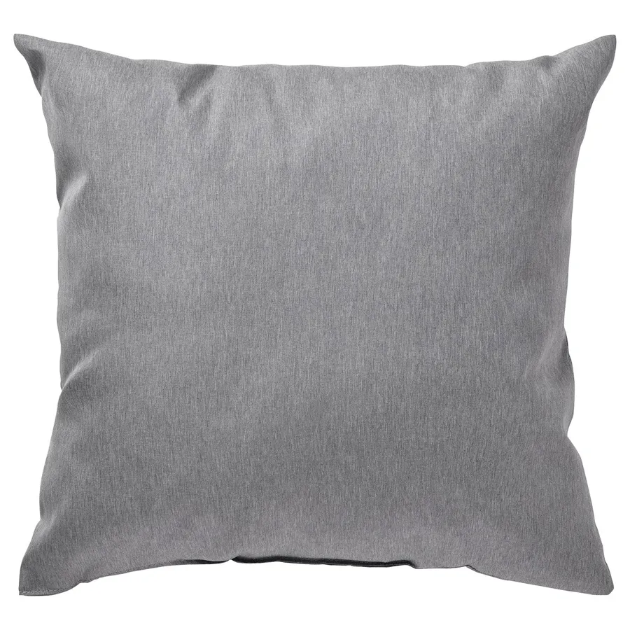 KARLEKSGRAS Cushion, grey 40x40 cm, 40495396