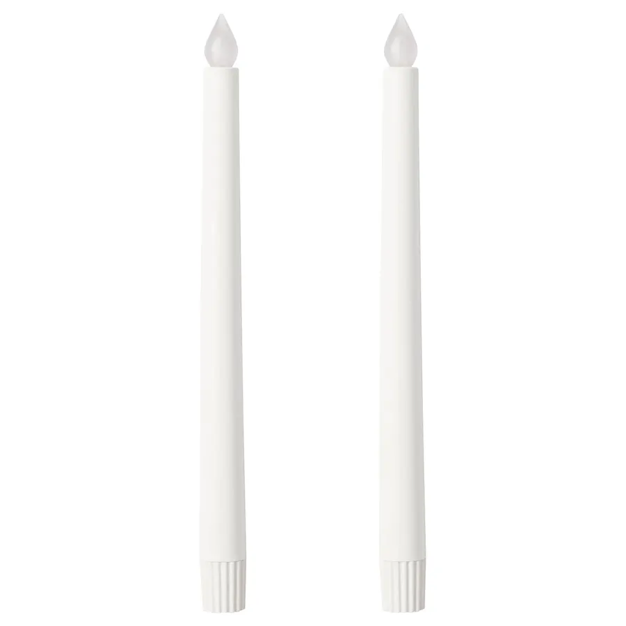 ADELLOVTRAD LED candle, white/indoor, 28 cm, 40520471