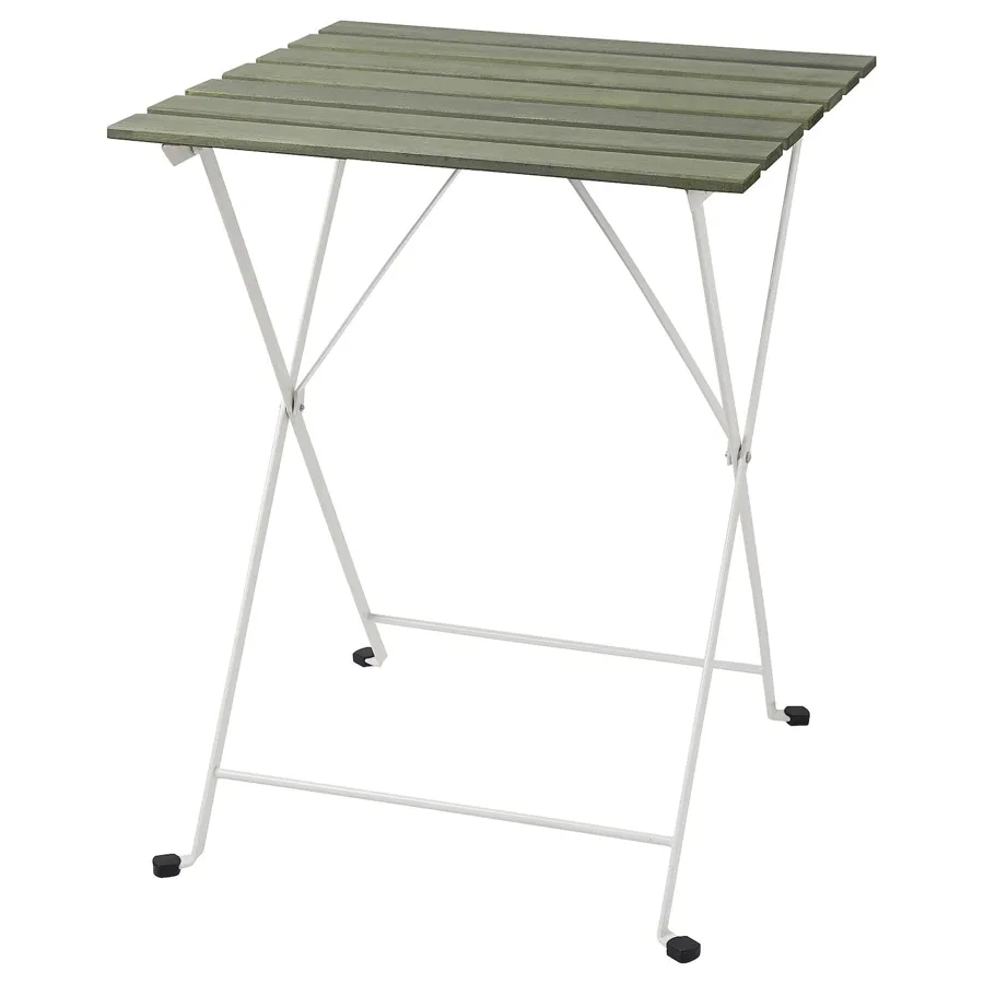 TARNO Table, outdoor, white/green, 55x54 cm, 40530955