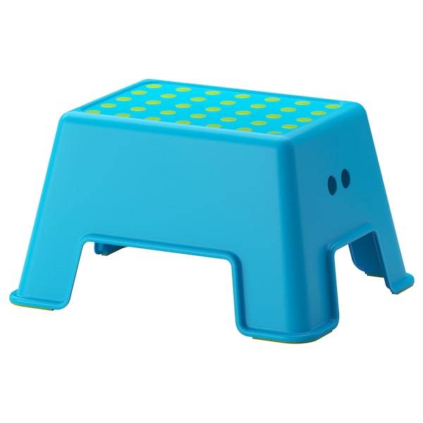 BOLMEN step stool, blue, 50291332