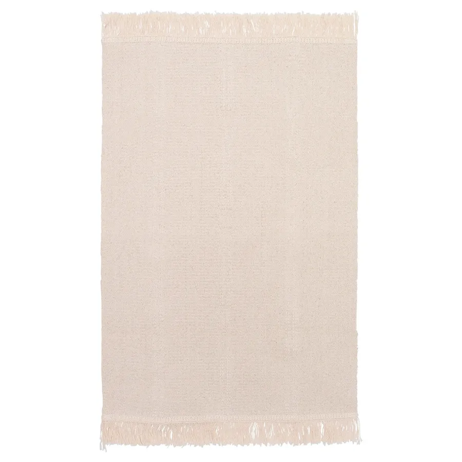 SORTSO Rug, flatwoven, unbleached 55x85 cm, 50418519