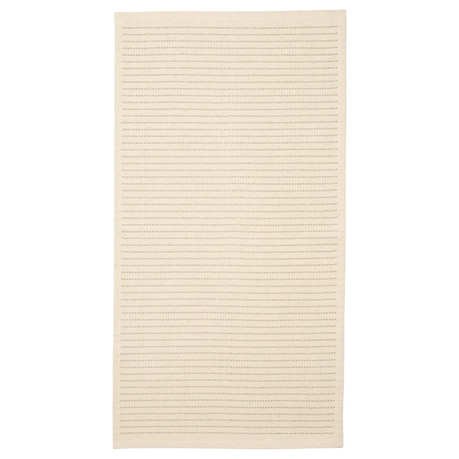 STARREKLINTE Rug, flatwoven, natural/light green, 80x150 cm, 50507916