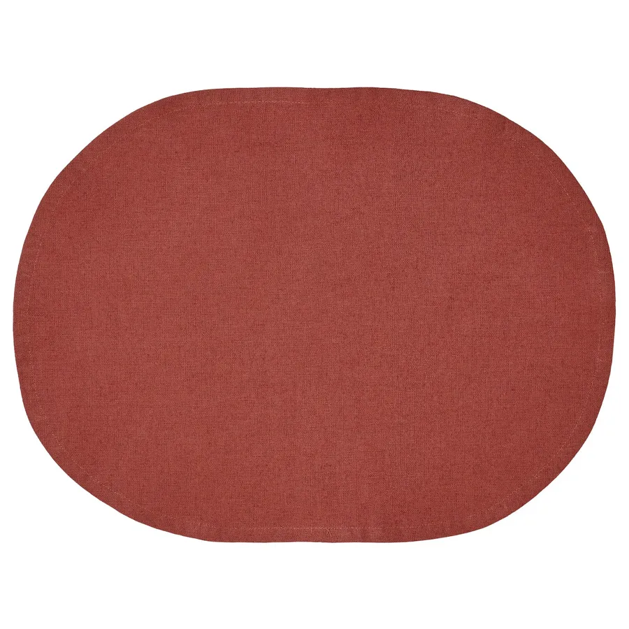 KROSAMOS Place mat, red-brown, 45x35 cm, 50538121
