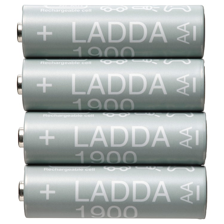LADDA Rechargeable battery, HR06 AA 1.2V 1900mAh, 00509814