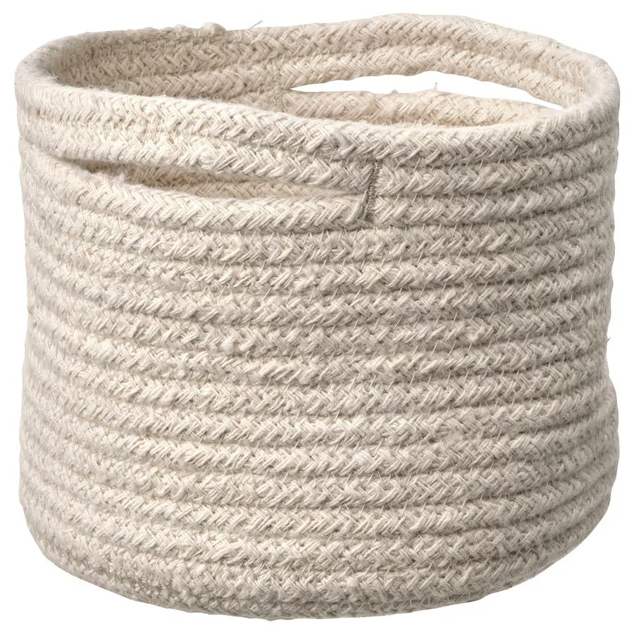 TJABBIG basket, natural, 15x13 cm, 60532604