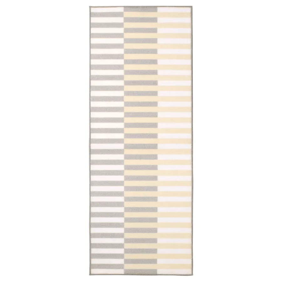 ELVERK Kitchen mat, beige, 45x120 cm, 70518018