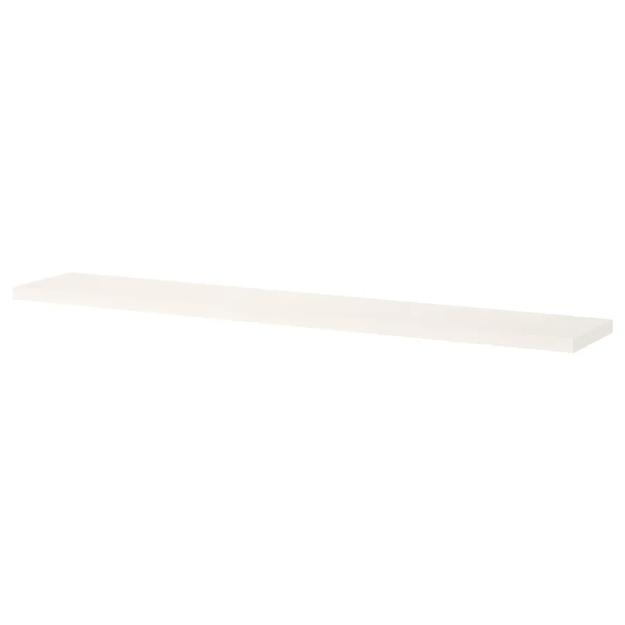 BERGSHULT Shelf, white, 120x20 cm, 80430497