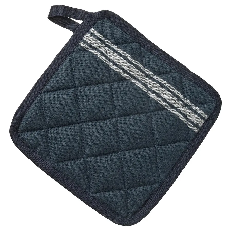 HILDEGUN pot holder, blue, 19x19 cm, 80484065
