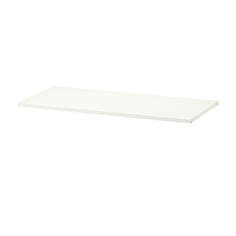 BOAXEL Shelf, metal white, 80x40 cm, 80453549