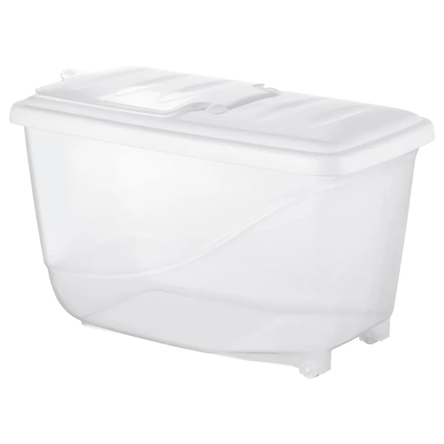 KRITISK Dry food jar with lid, white 16.0 l, 90225566