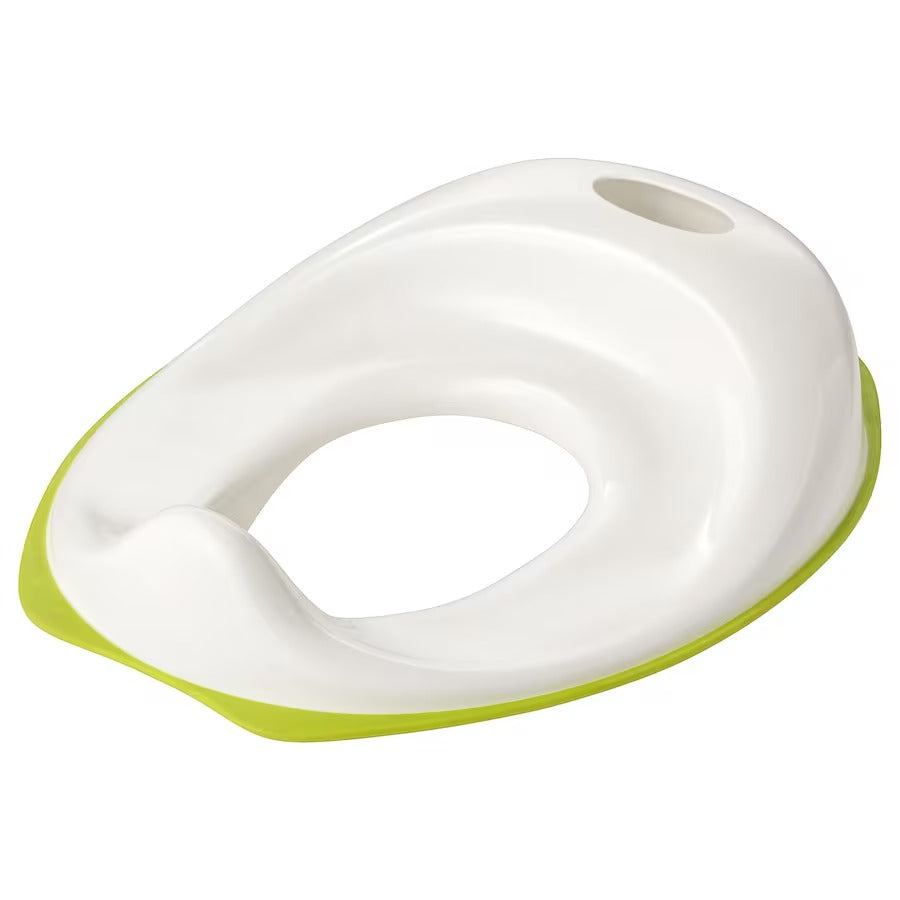 TOSSIG Toilet seat, white/green, 90272789