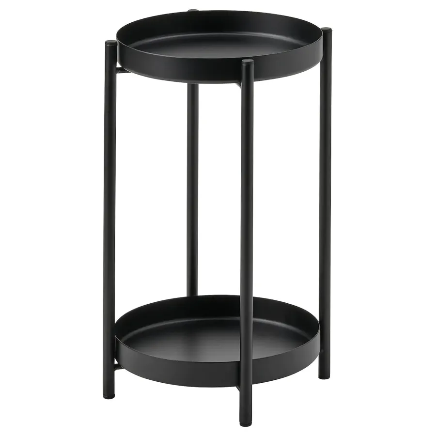 OLIVBLAD Plant stand, in/outdoor black 35 cm, 90486653