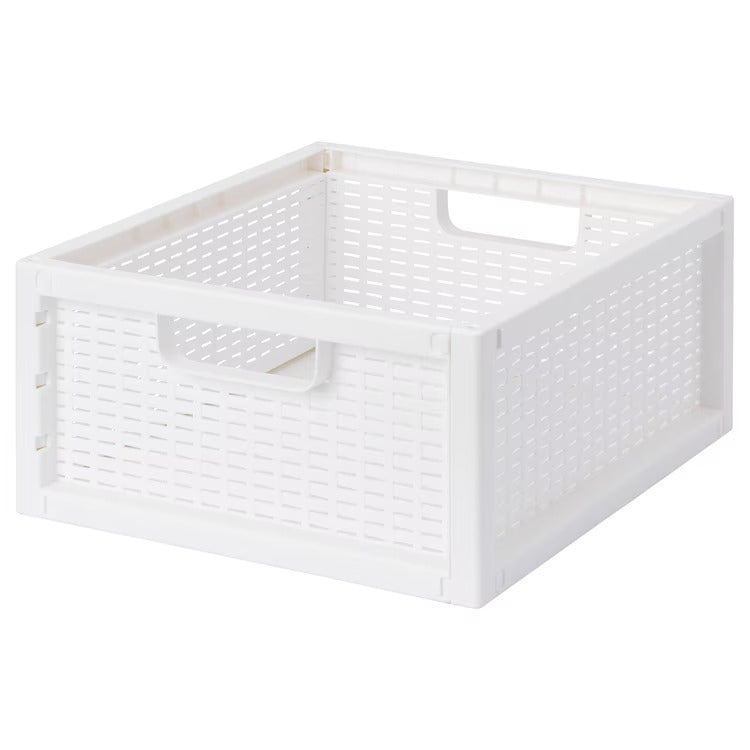 SKYFFEL Basket, plastic white, 33x37x16 cm, 90435951