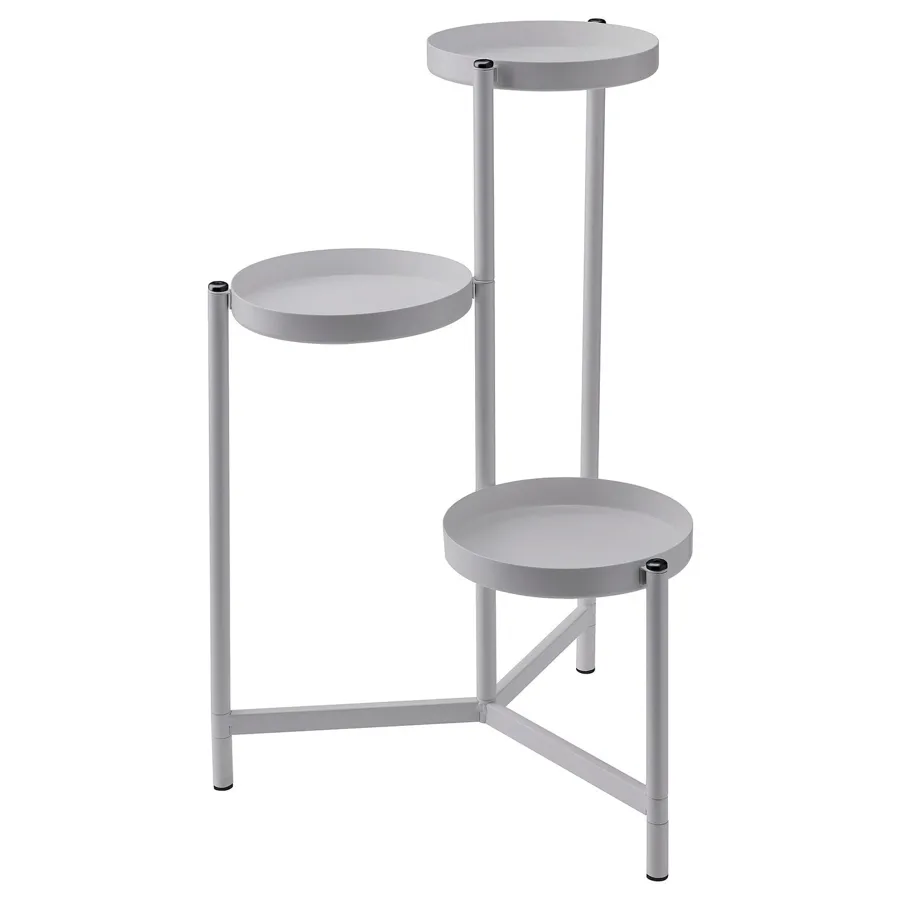 OLIVBLAD plant stand, in/outdoor light grey, 58 cm, 90560775