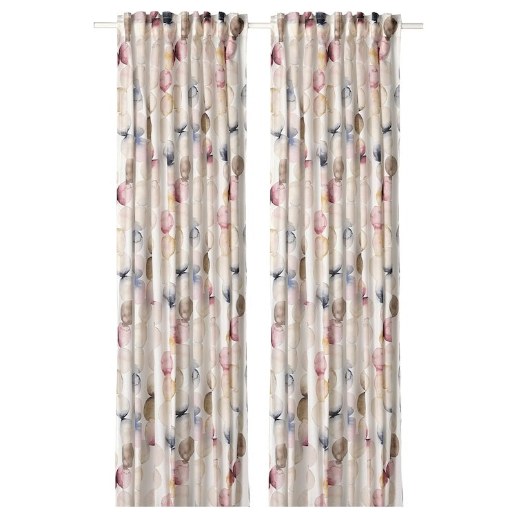 SACKMAL curtains, 1 pair, multicolour, 145x250 cm, 90550762