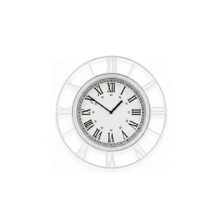 DLC Classic Clock D50 cm - Silver