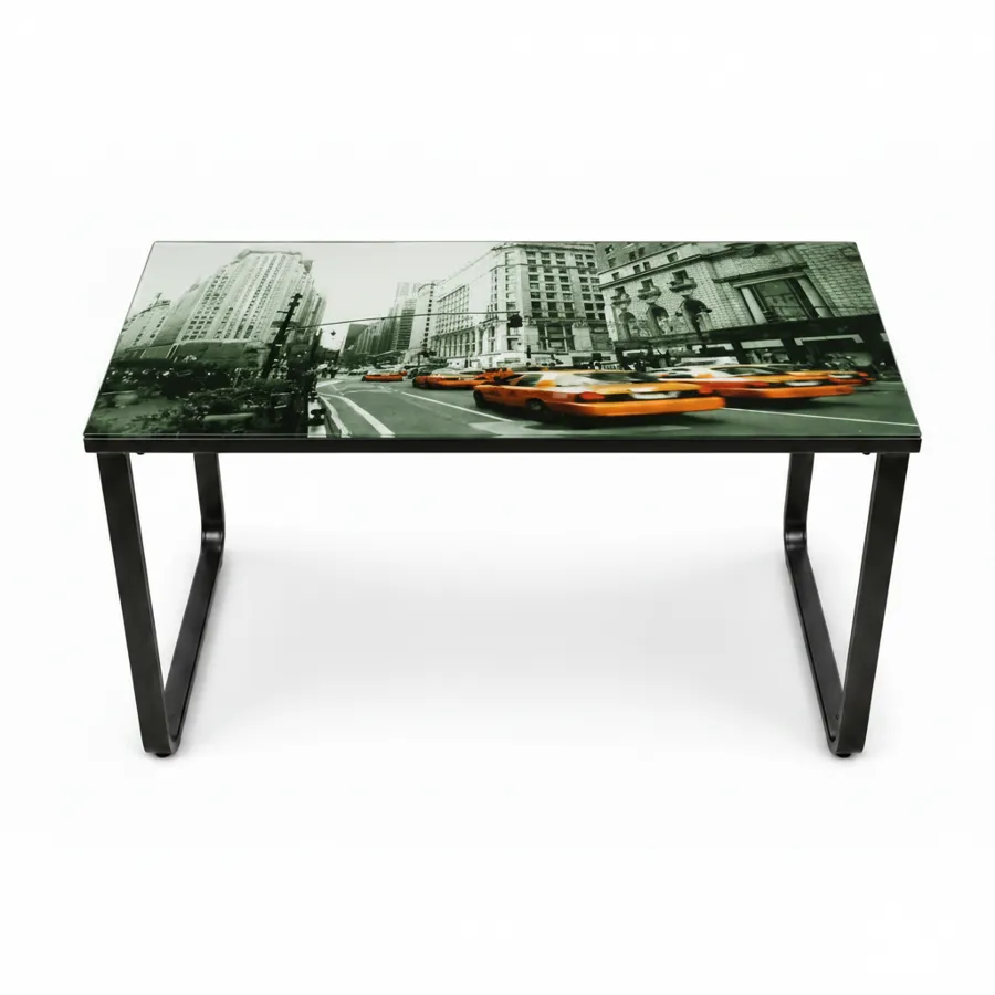 DLC Trestle Table 120x60x75 cm - Nyc Taxi - Black