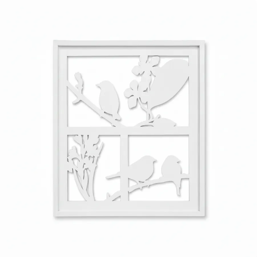 NSD Wallart Cutout 60x60 cm - 3 Birds