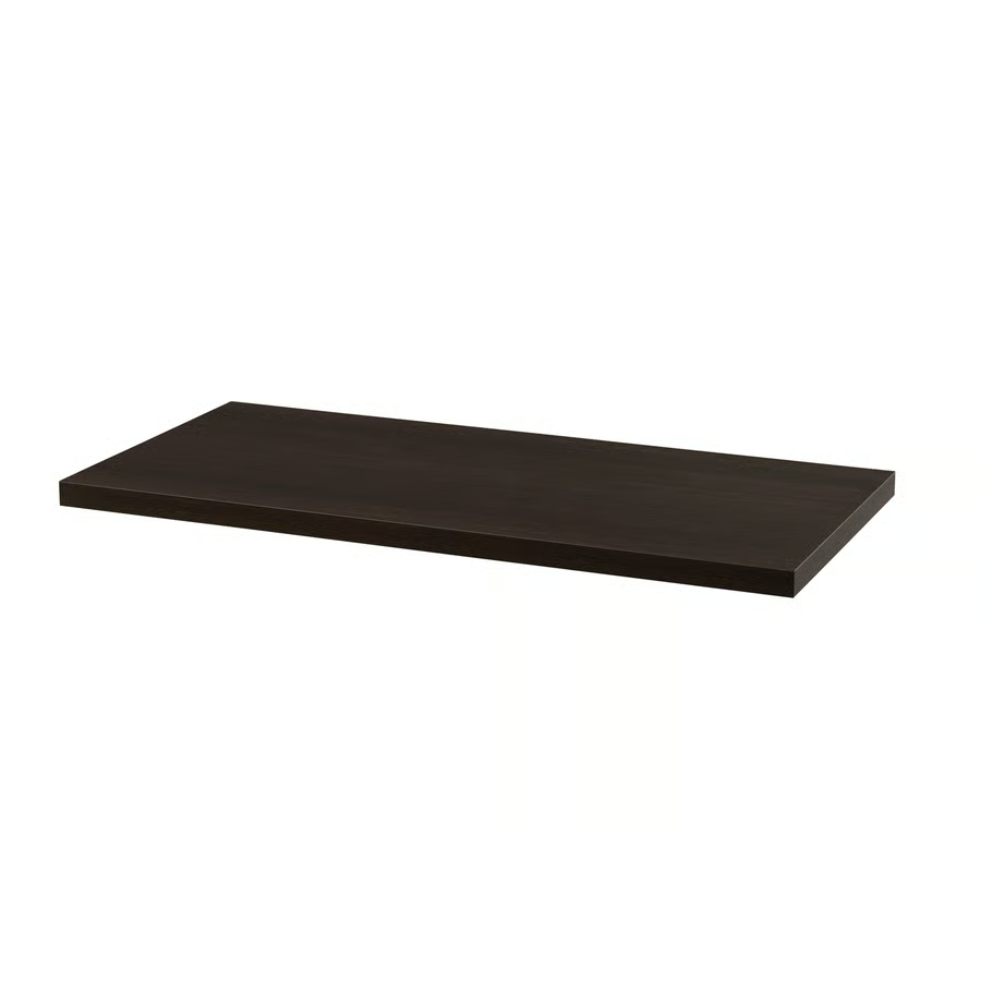LINNMON Table top, black-brown, 100x45 cm, 70596214