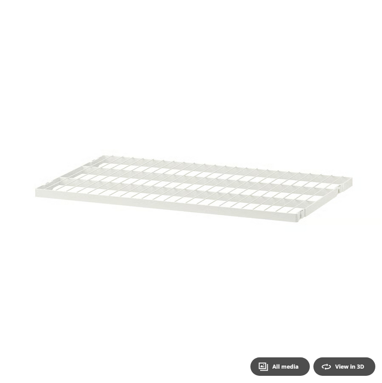 BOAXEL Wire shelf, white, 60x40 cm 30453575