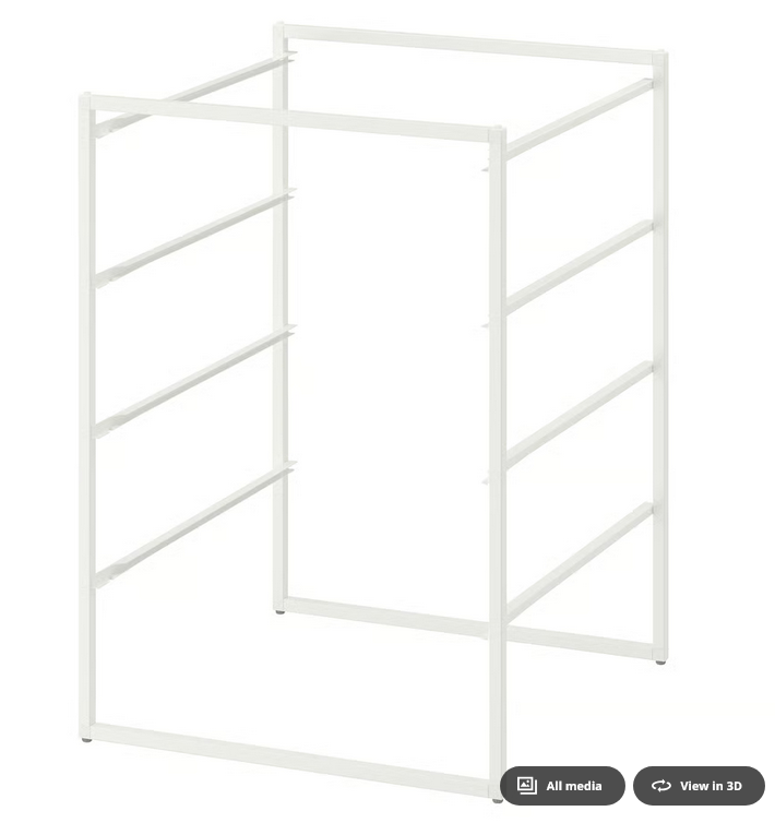 JONAXEL Frame, white, 50x51x70 cm 804.313.07