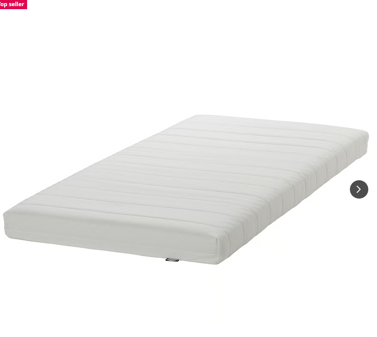 AFJALL Foam mattress, firm/white, 90x200 cm 705.686.35