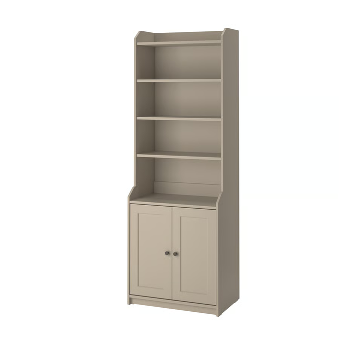 HAUGA High cabinet with 2 doors, beige, 70x199 cm 70415058