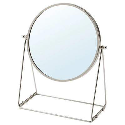 LASSBYN table mirror, silver-colour, 17 cm 20516314