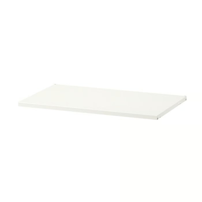 BOAXEL Shelf, metal white, 60x40 cm, 90453539