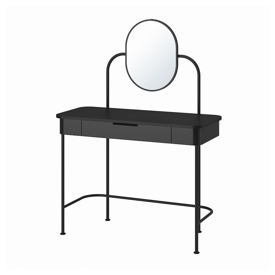 GRAFJALLET Dressing table, anthracite, 100x42 cm, 60570224