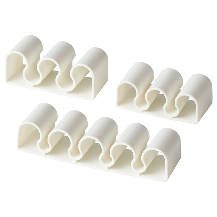 KALKSTUFF Cable holder, set of 3, white, 00555735