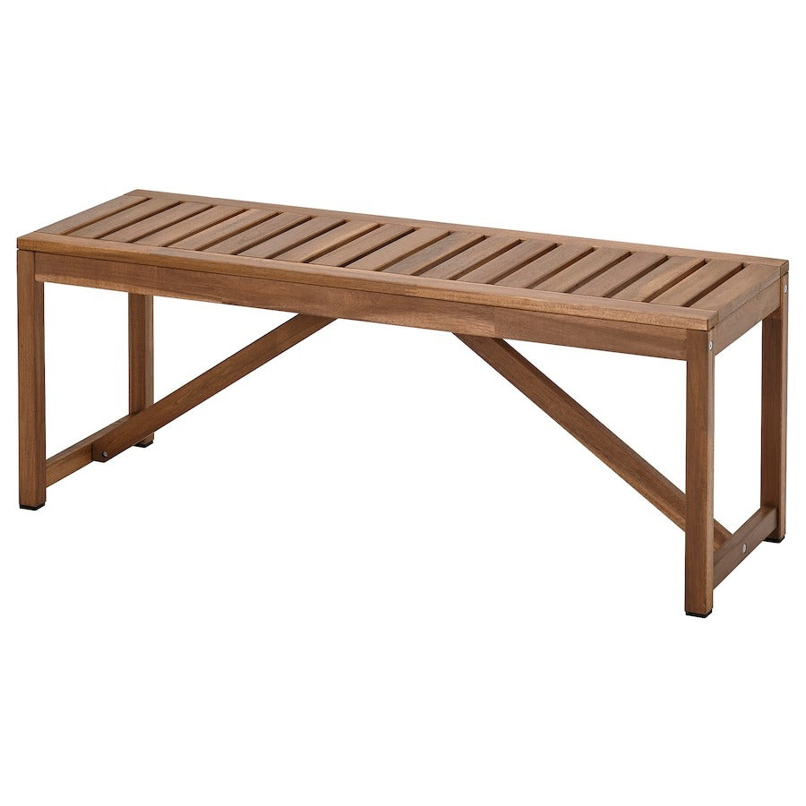 NAMMARO Bench, outdoor, light brown stained, 120 cm, 10510341