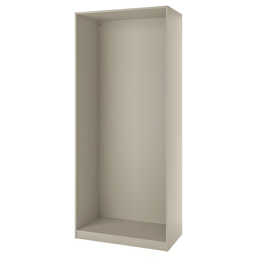 PAX Wardrobe frame, grey-beige, 100x58x236 cm, 80509023 (Pre-order)