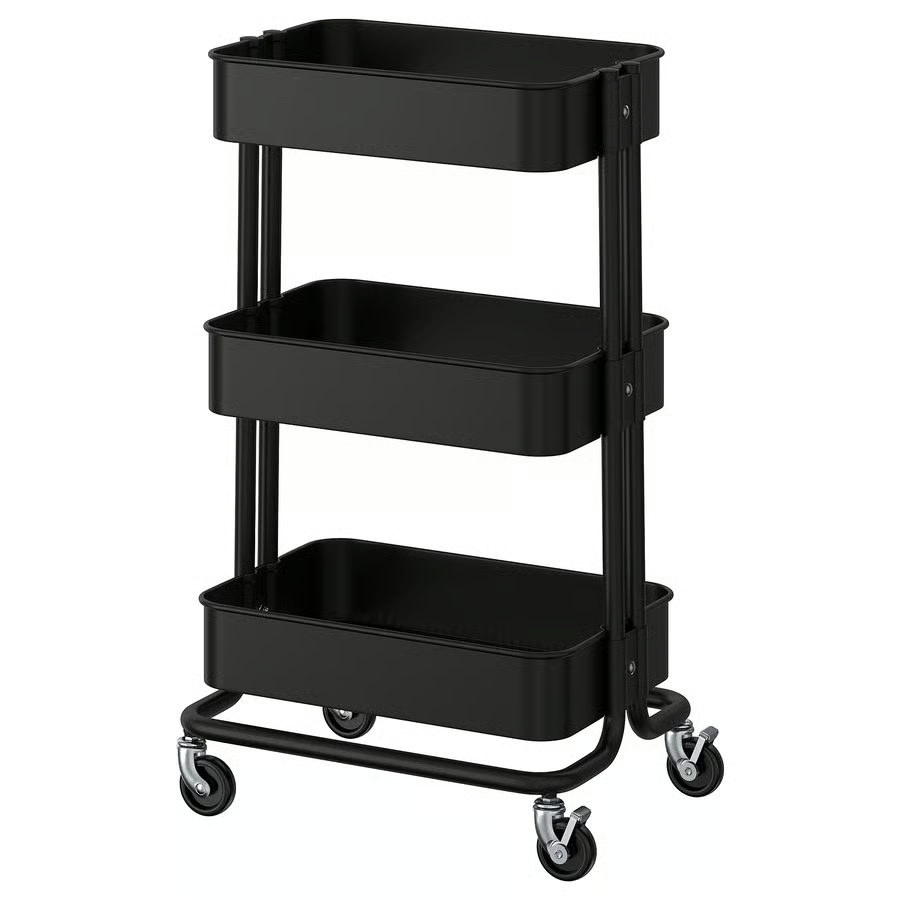 RASKOG Trolley, black, 35x45x77 cm, 60586786