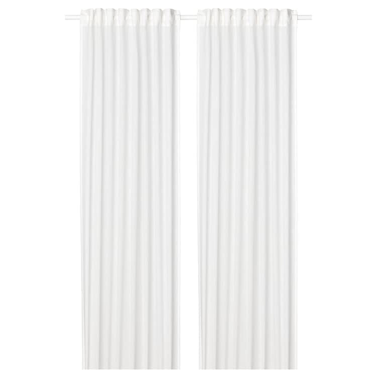 SILVERLONN Sheer curtains, 1 pair,white, 145x250 cm, 40491039