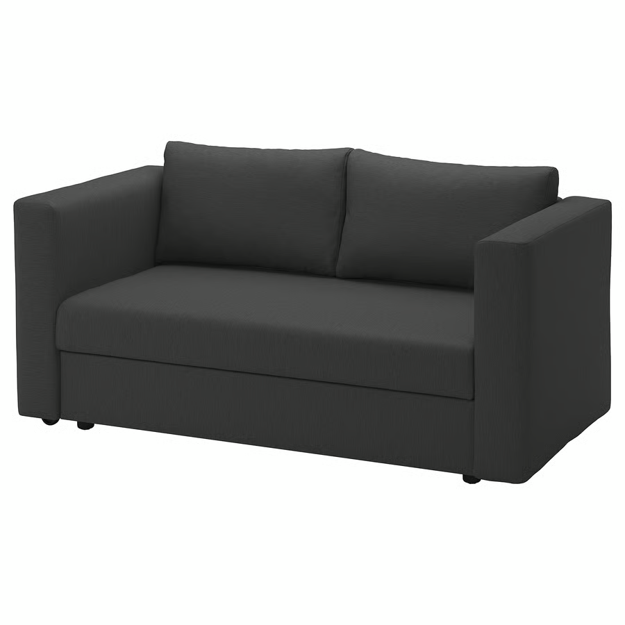SKONABACK 2-seat sofa-bed, Knisa Dark Grey
